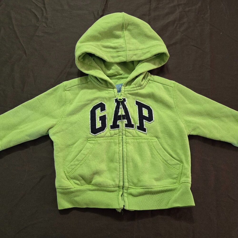 Hoodie Baby Gap 12-18 Month Zip Up Hooded Sweater 100% Cotton Lining